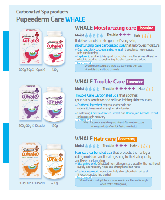 Pupeederm Care WHALE — Moisturizing Care (Jasmine)